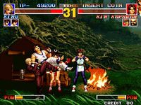 une photo d'Ã©cran de The King of Fighters 95 sur Sega Saturn